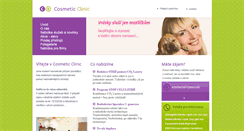 Desktop Screenshot of cosmeticclinic.cz